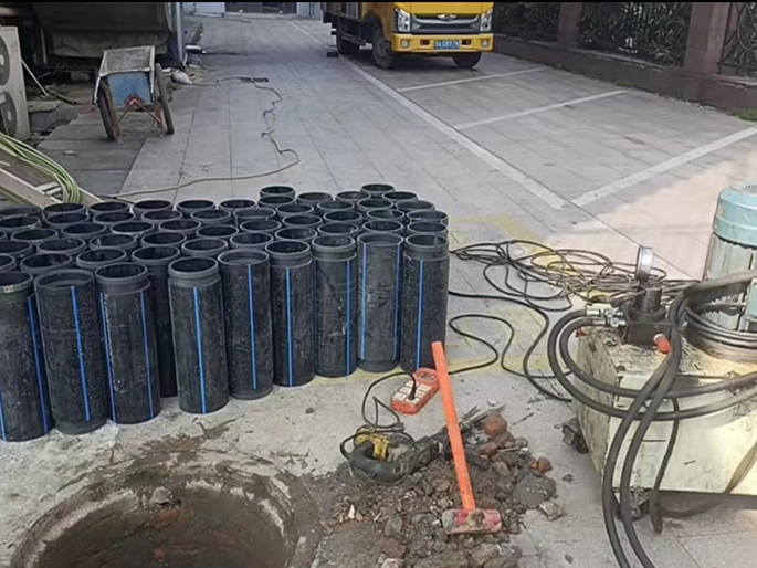 矿区PE置换管厂家 DN315置换管 非开挖管短管置换